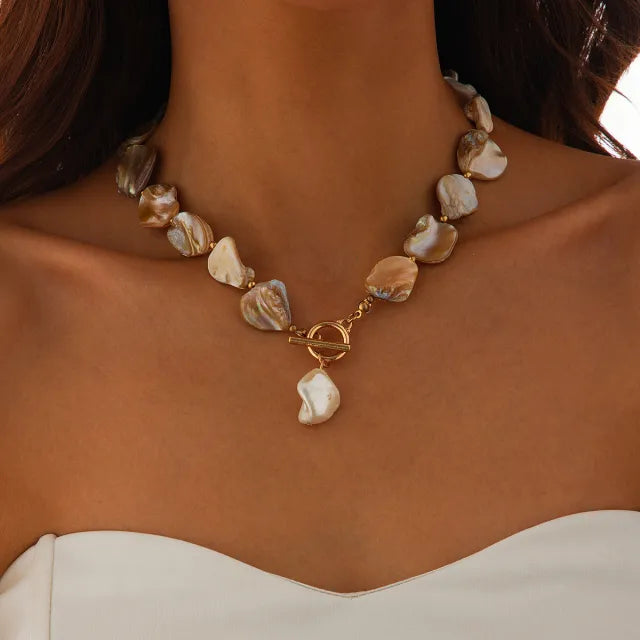 INS ocean wind shell starfish necklace bracelet suit holiday irregular necklace jewelry