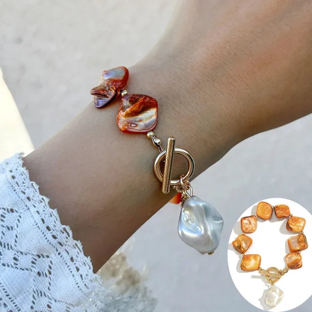 INS ocean wind shell starfish necklace bracelet suit holiday irregular necklace jewelry
