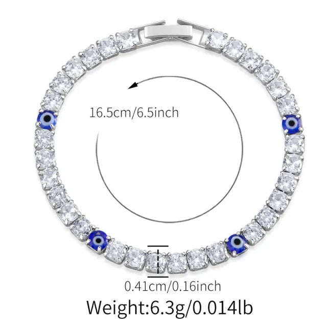 New Exquisite Diamond Shiny Bracelet Women's Luxury High-end Style tennis bracelet