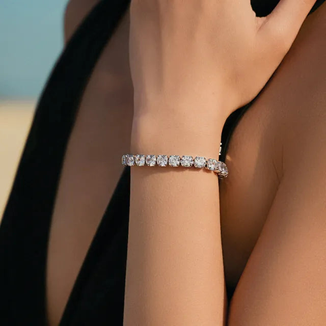 New Exquisite Diamond Shiny Bracelet Women's Luxury High-end Style tennis bracelet