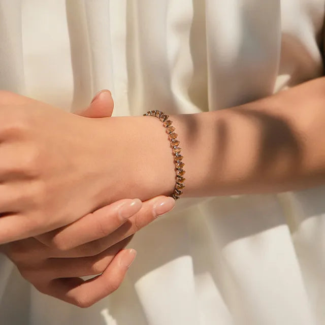 Light Luxury Bracelet High Sense Atmospheric Full Diamond Zircon tennis bracelet