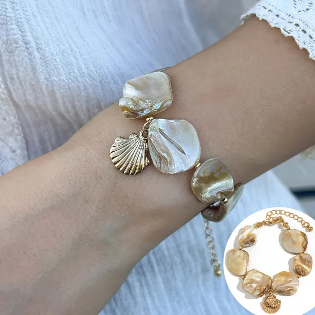 INS ocean wind shell starfish necklace bracelet suit holiday irregular necklace jewelry