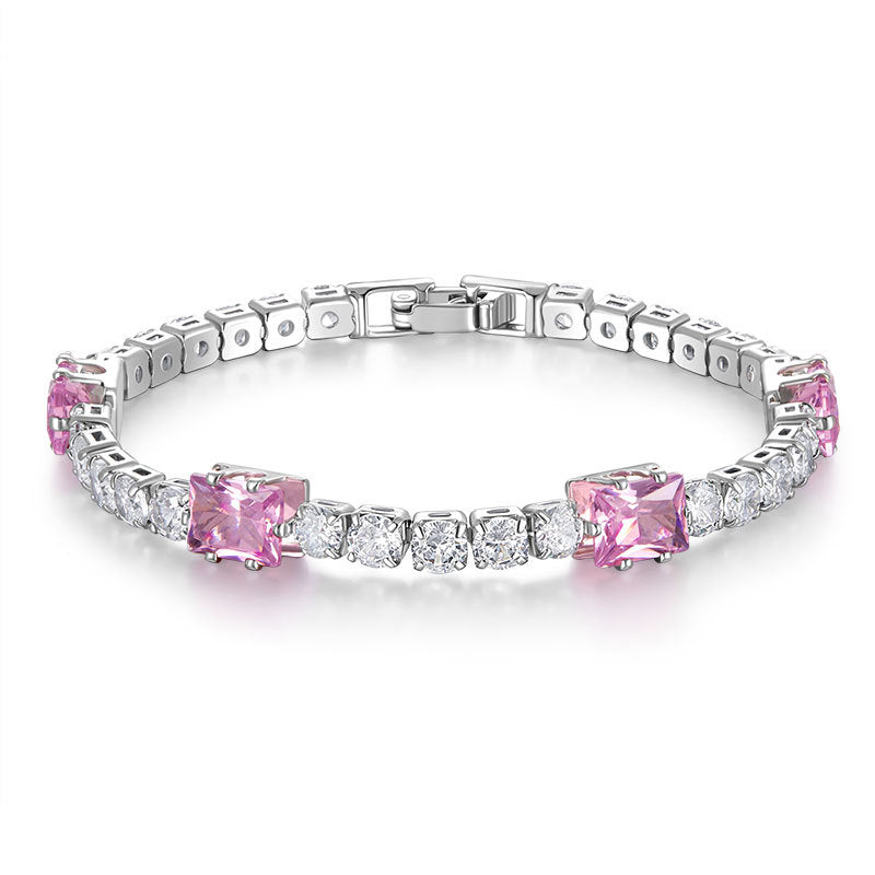 New Exquisite Diamond Shiny Bracelet Women's Luxury High-end Style tennis bracelet