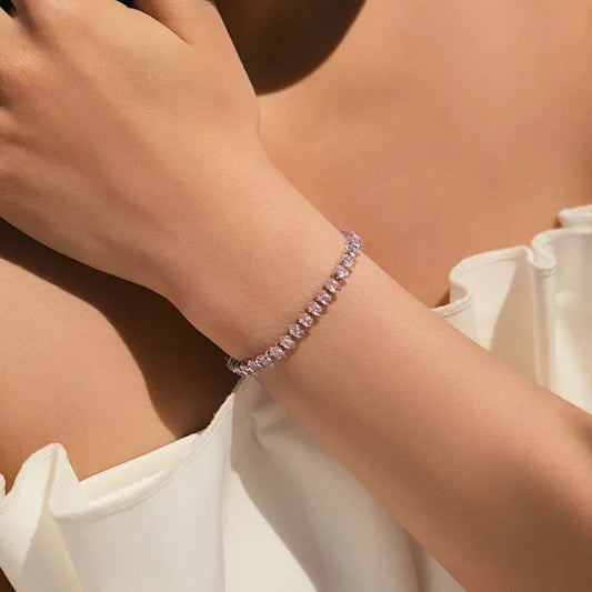 Light Luxury Bracelet High Sense Atmospheric Full Diamond Zircon tennis bracelet