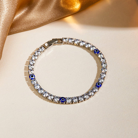 New Exquisite Diamond Shiny Bracelet Women's Luxury High-end Style tennis bracelet